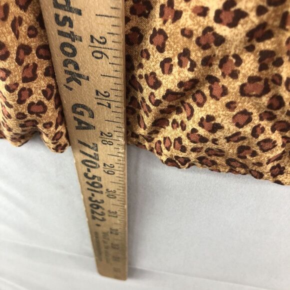 Vintage Notations Short Sleeve Brown Button Up Blouse Plus Size 1X Women - Picture 11 of 12